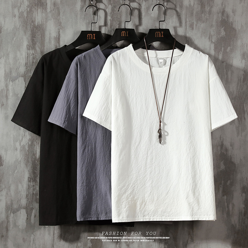 Summer Clothing Brands Men - Short sleeved T-shirt men solid color