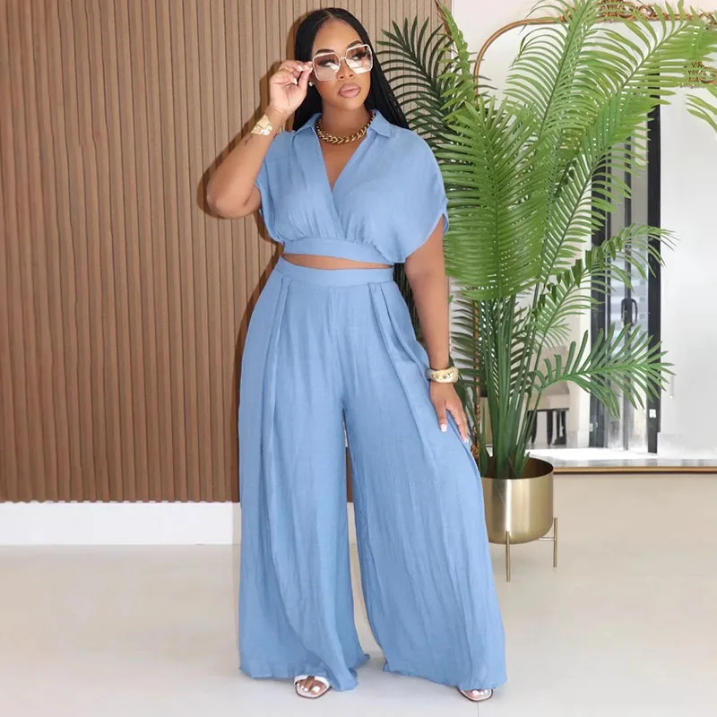 Solid Loose Casual 2 Piece Set - Summer Clothing Bundle recension och pris