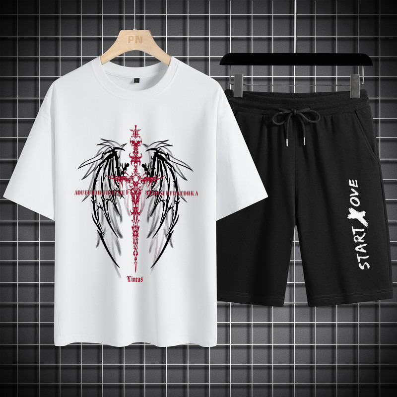 1pcs Men's t-shirt Sets 2026 S - Summer Youth Clothing recension och pris