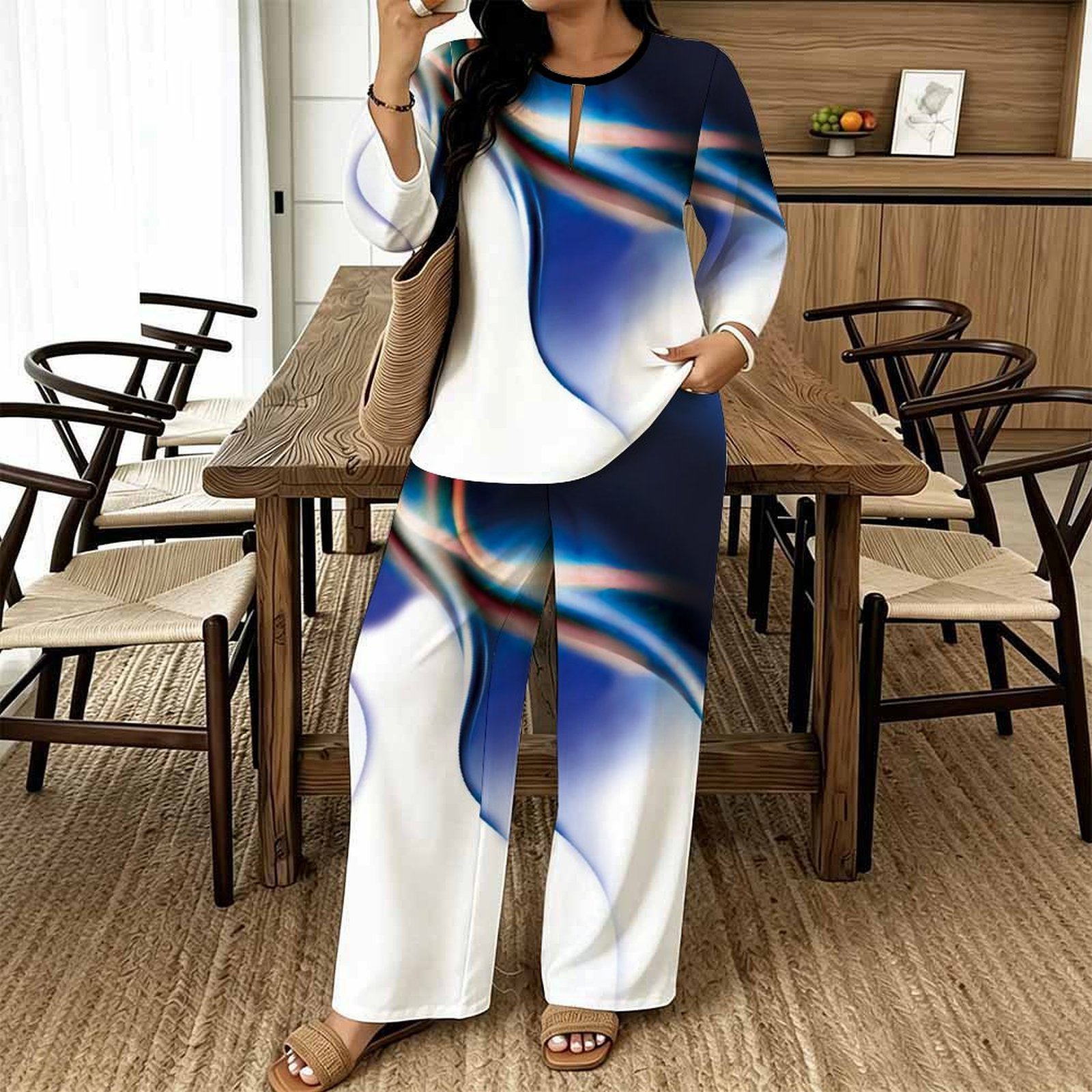 Women Casual Print Two Piece S - Summer Clothing Bundle recension och pris
