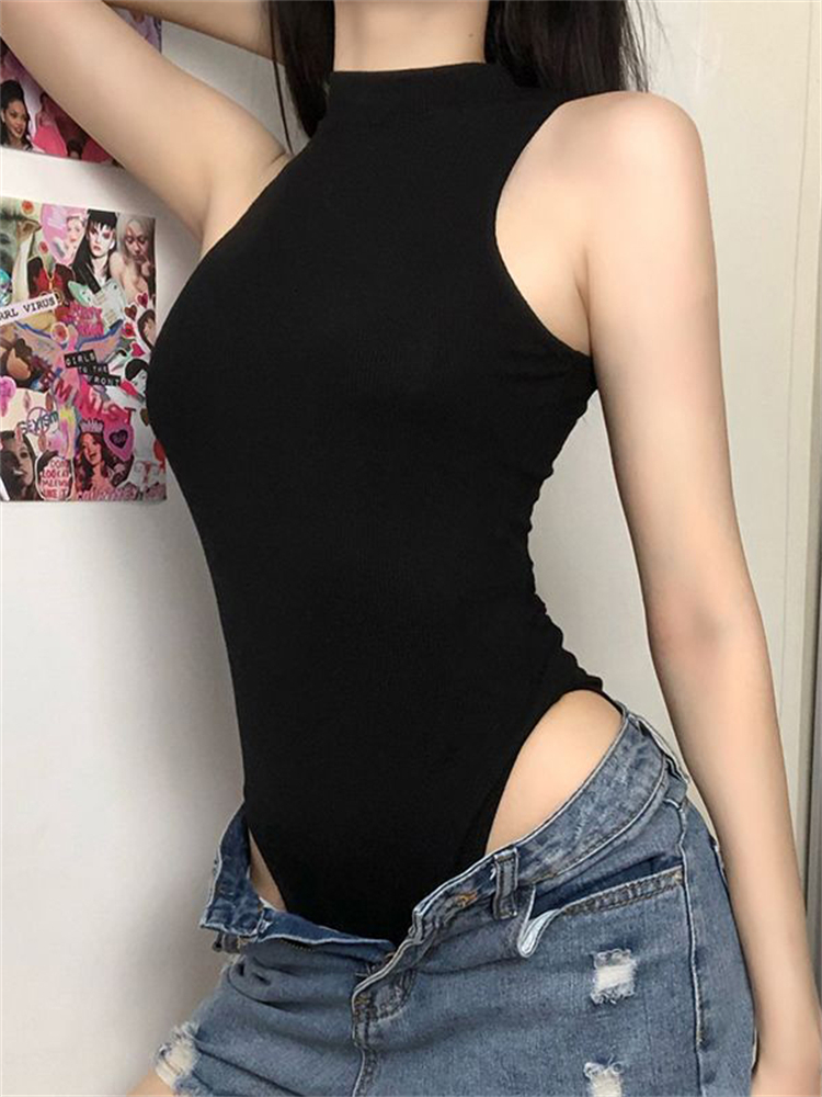 Harajuku Solid Jumpsuit Women  - Summer Clothing Vintage recension och pris