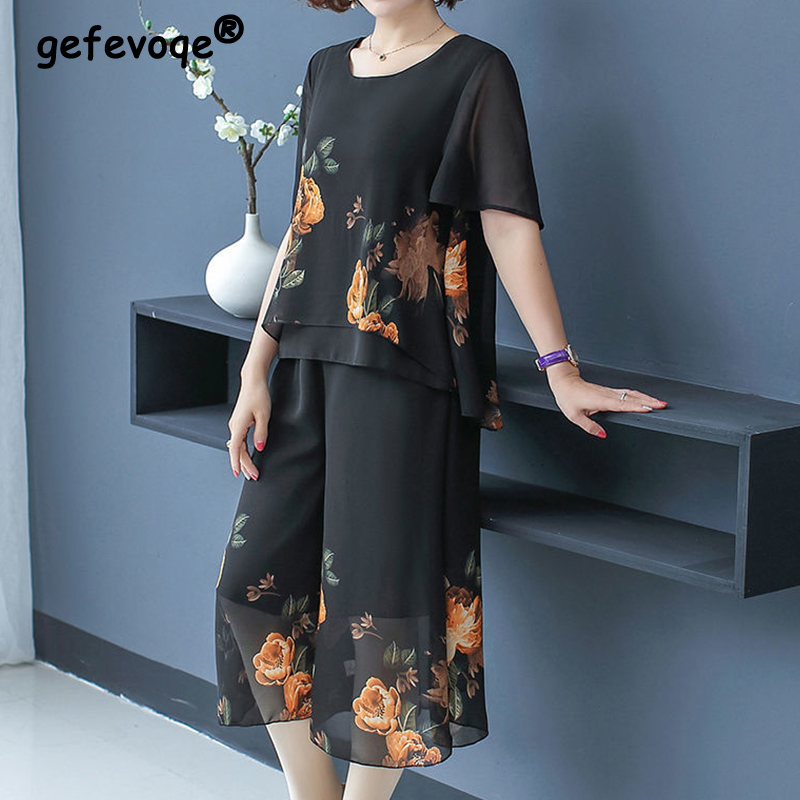 Elegant Fashion Floral Printin - Summer Clothing Vintage recension och pris