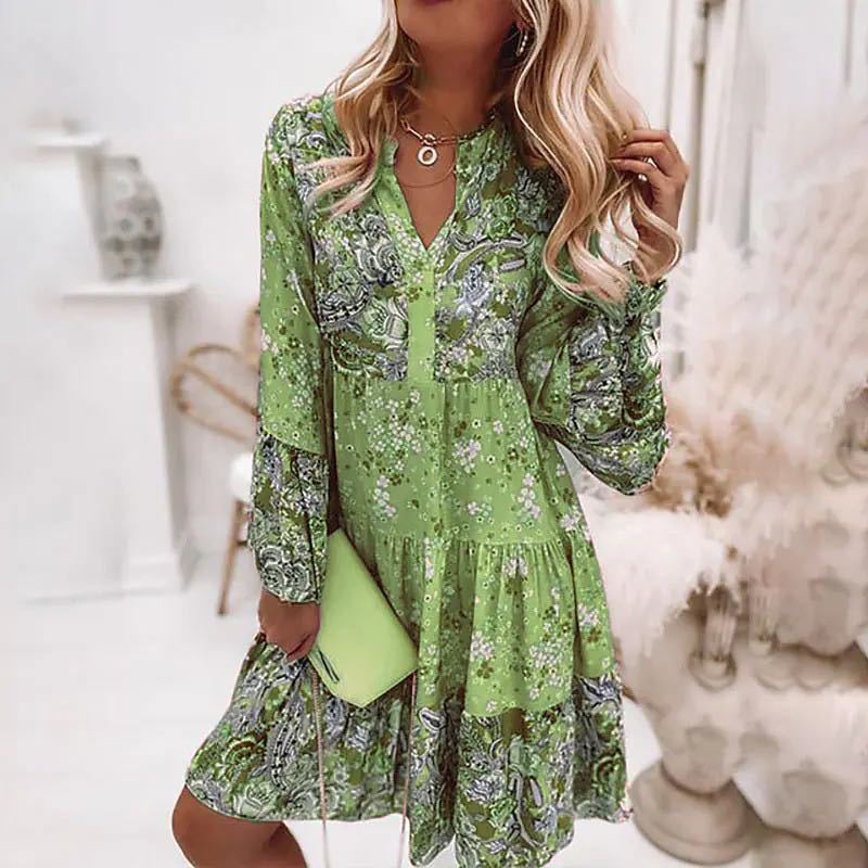 Casual Floral Print Dresses Fo - Summer Zara recension och pris