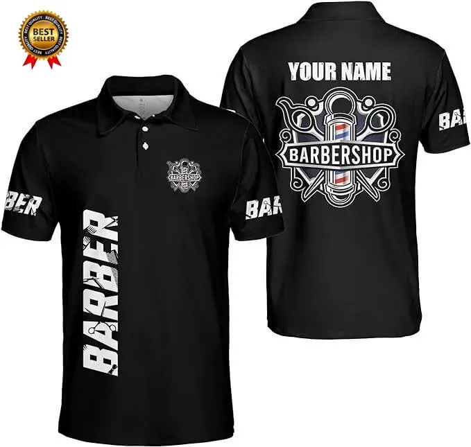2025 Barber Short Sleeve Polo  - Summer Clothing Names recension och pris