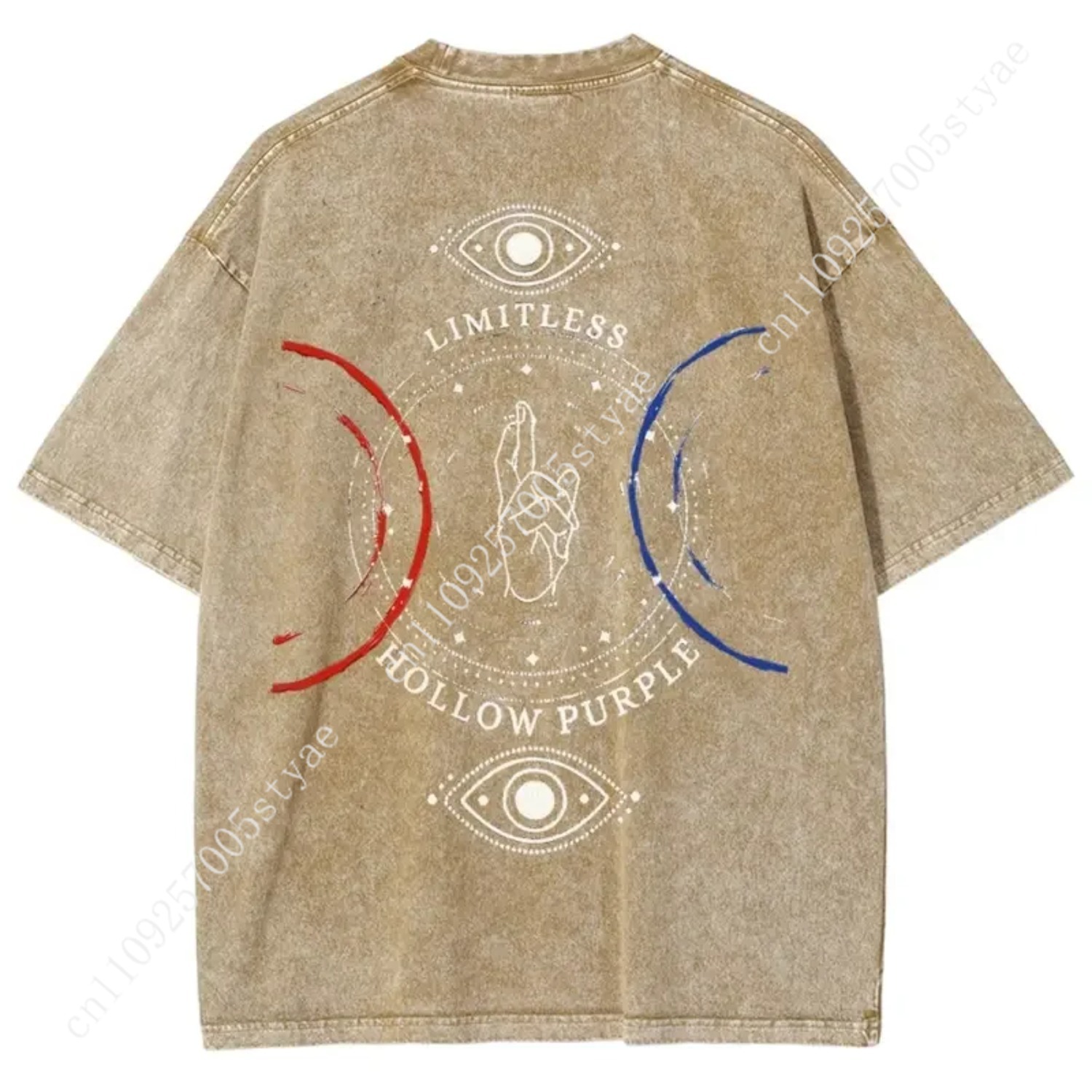 Anime  Gojo Satoru Print T-shi - Summer Clothing Vintage recension och pris