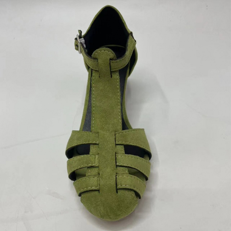 Women's Green Suede Kitten Hee - Summer Clothing Ladies recension och pris
