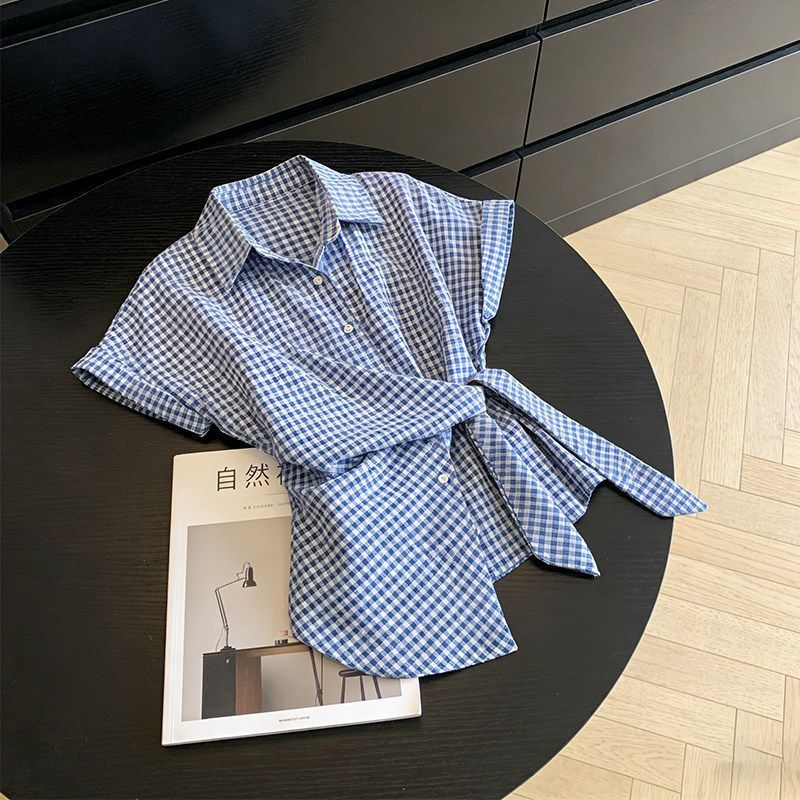 Irregular Plaid Bandage Trend  - Summer Youth Clothing recension och pris