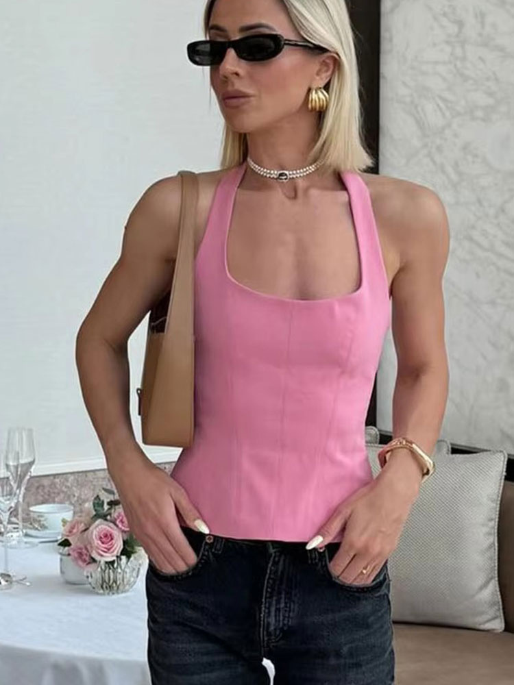 HH Women Fashion Halter Croppe - Summer Zara recension och pris