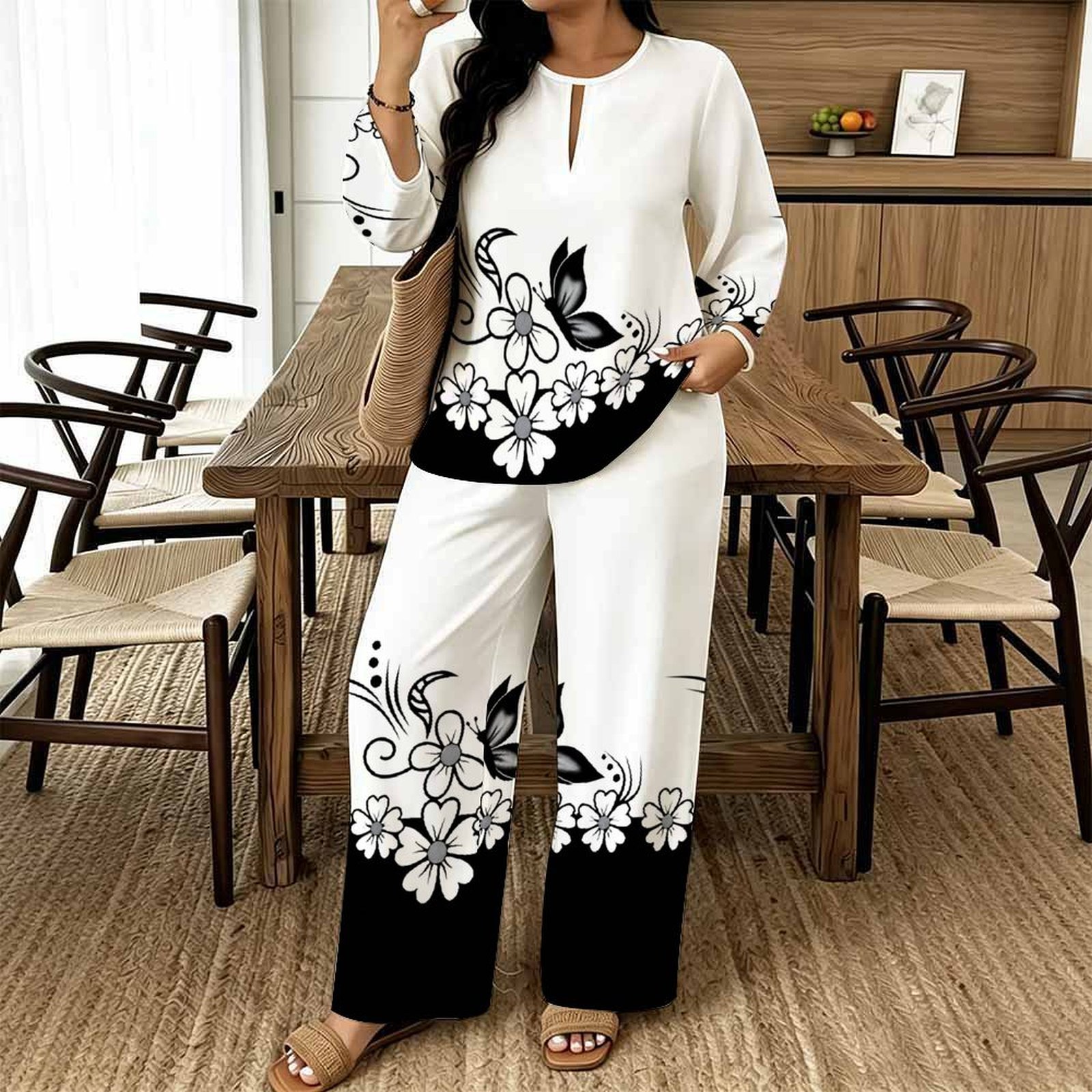 Women Casual Print Two Piece S - Summer Clothing Bundle recension och pris