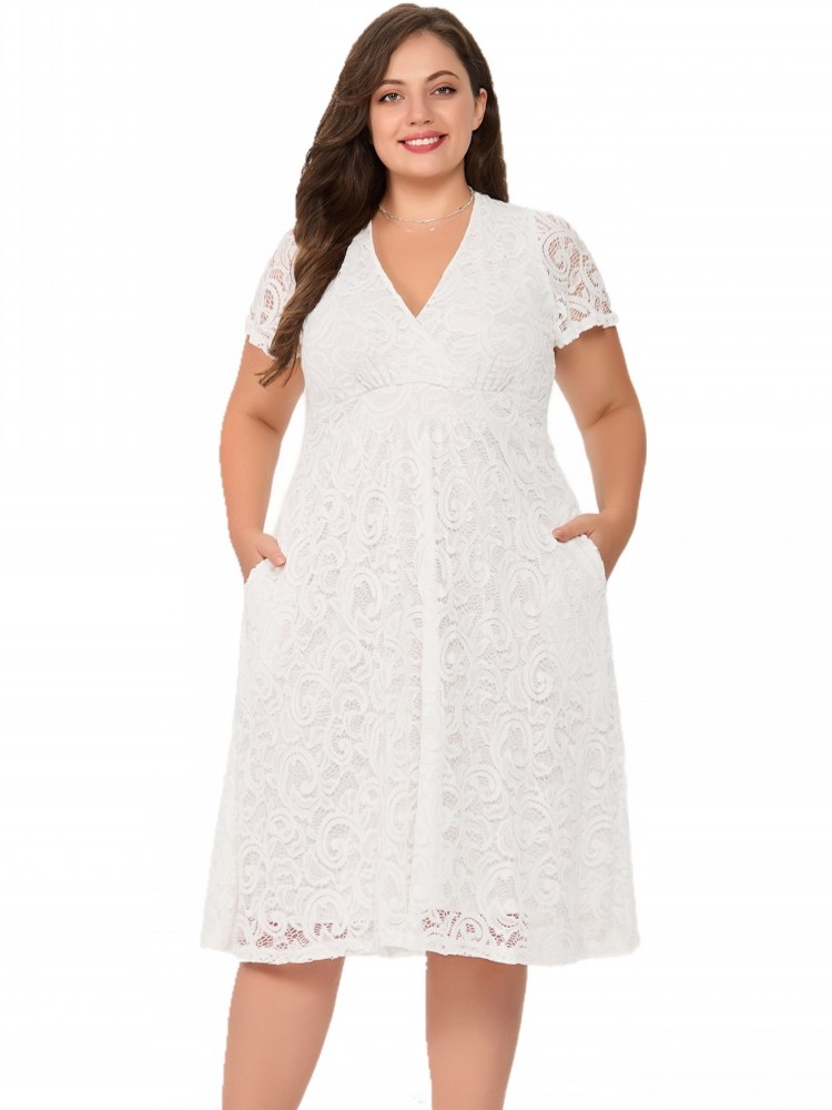XL-5XL Plus Size Clothes Lace  - Summer Clothing Bundle recension och pris