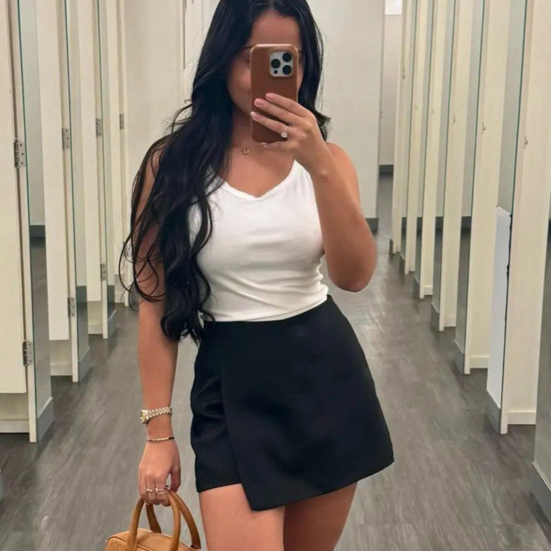 HXAO Black White Skirt Shorts  - Summer Zara recension och pris