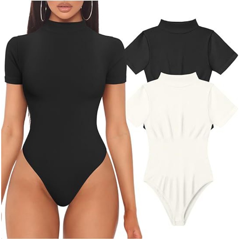 Short Sleeve Turtleneck Bodysu - Summer Clothing Bundle recension och pris