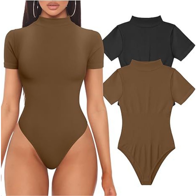 Short Sleeve Turtleneck Bodysu - Summer Clothing Bundle recension och pris