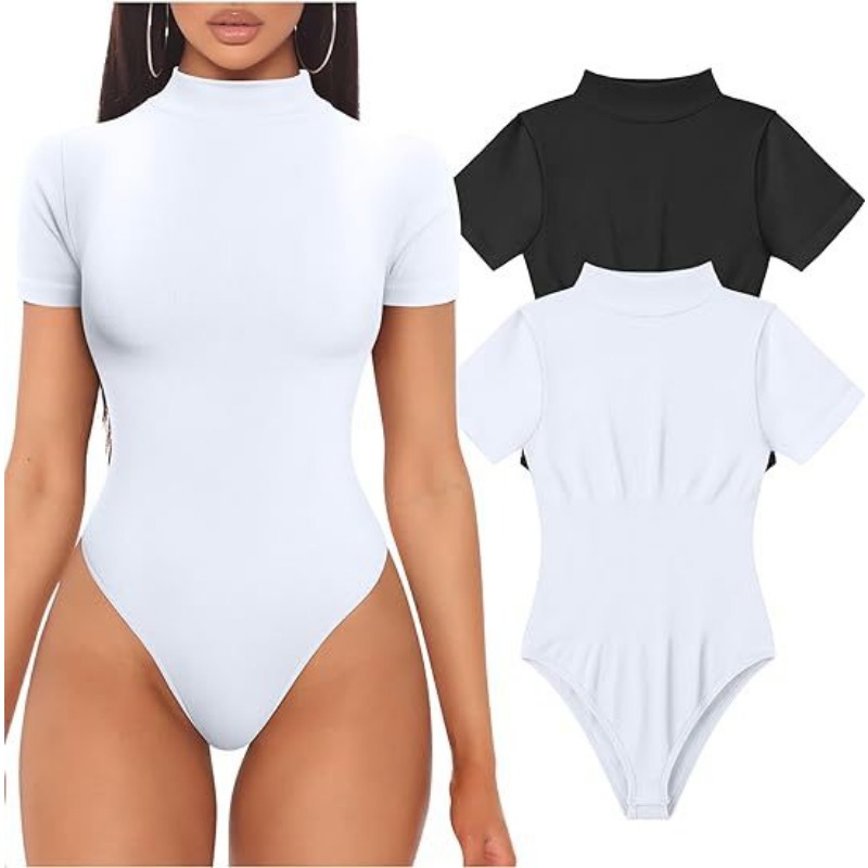 Short Sleeve Turtleneck Bodysu - Summer Clothing Bundle recension och pris
