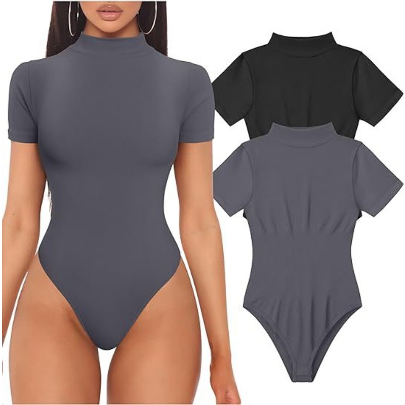 Short Sleeve Turtleneck Bodysu - Summer Clothing Bundle recension och pris