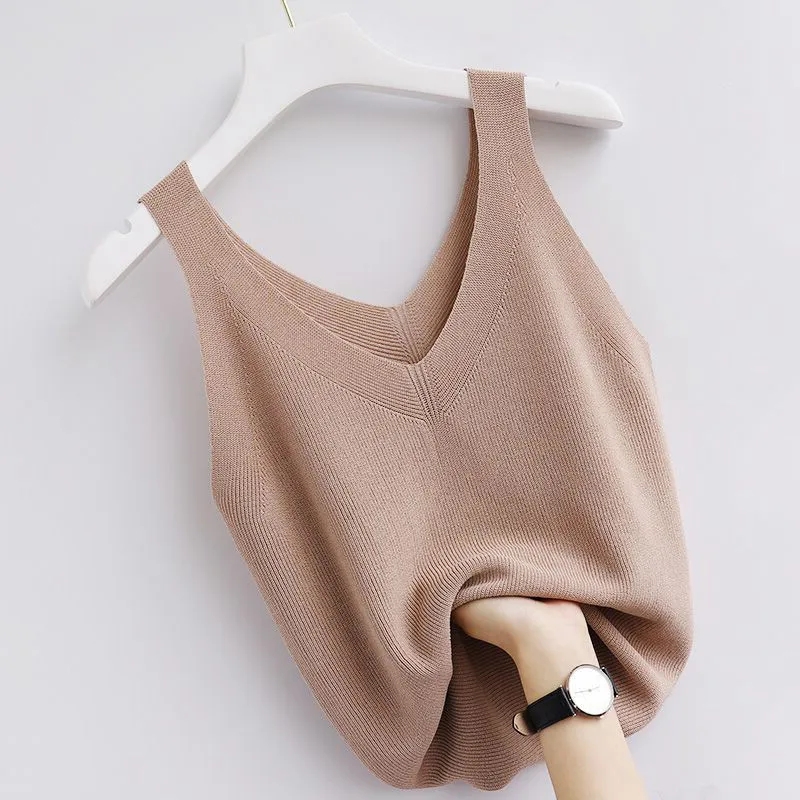 Knitting Vintage Tank Top V-Ne - Summer Zara recension och pris
