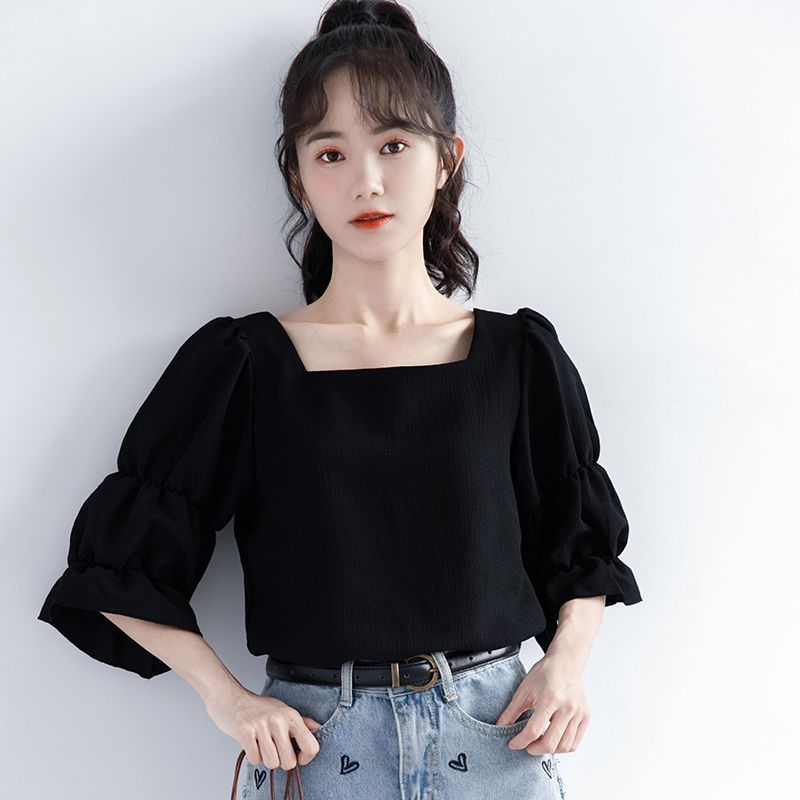 Pleated Short Sleeve Solid Kor - Summer Youth Clothing recension och pris