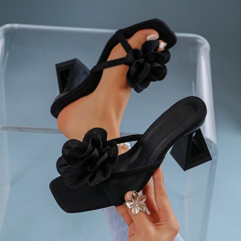 Womens 3D Flower Decor Sandals - Summer Clothing Ladies recension och pris