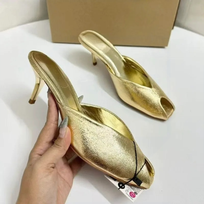 Women's Pumps Designer Gold Wo - Summer Clothing Ladies recension och pris
