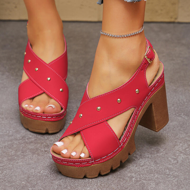 Vintage Super High Heel Cross  - Summer Clothing Ladies recension och pris
