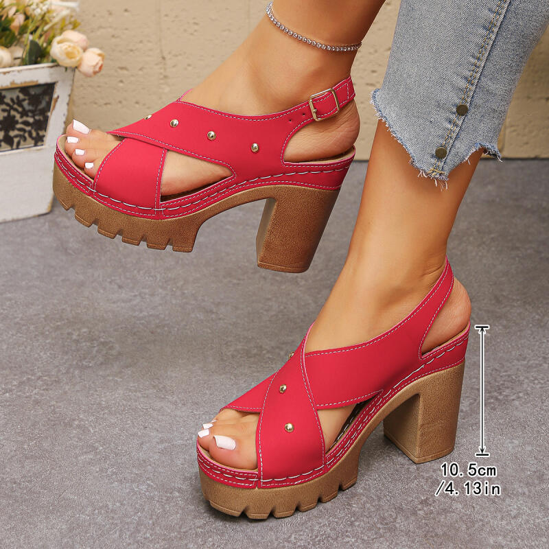 Vintage Super High Heel Cross  - Summer Clothing Ladies recension och pris