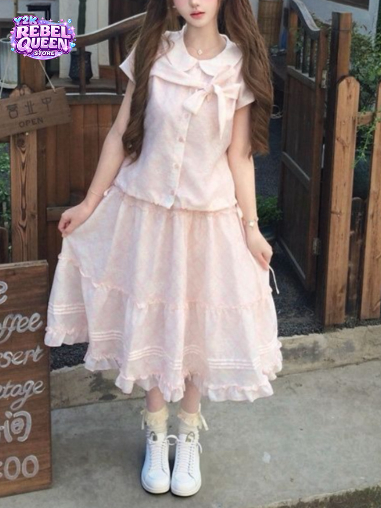 Japanese Vintage Sweet Bow Pet - Summer Clothing Bundle recension och pris